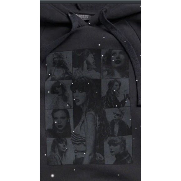 New Taylor Swift The Eras Tour Black Hoodie Official Merch Size XL *In Hand* - Picture 2 of 9